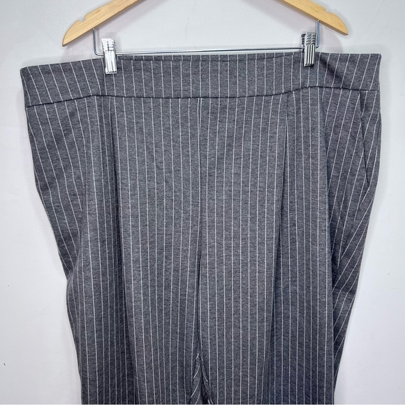 Addition Elle Michel Studio Grey Pinstripe Trousers Size 22 - Picture 2 of 8